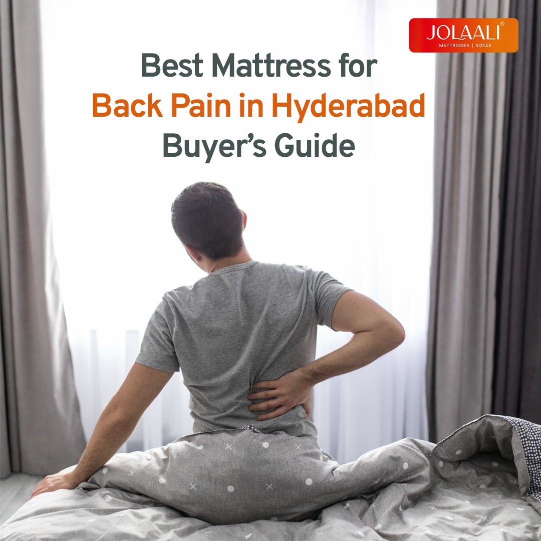 best mattress for back pain, man clenching his back in pain on a poor quality bed