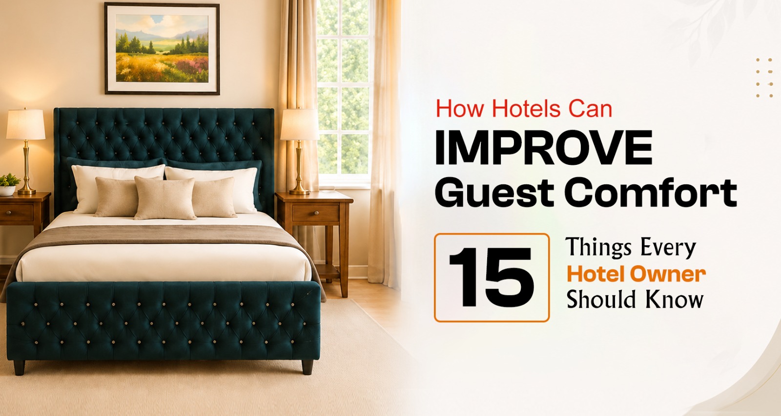How Hotels Can Improve Guest Comfort: 15 Things Every Hotel Owner Should Know